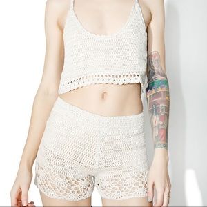 LIRX crochet shorts